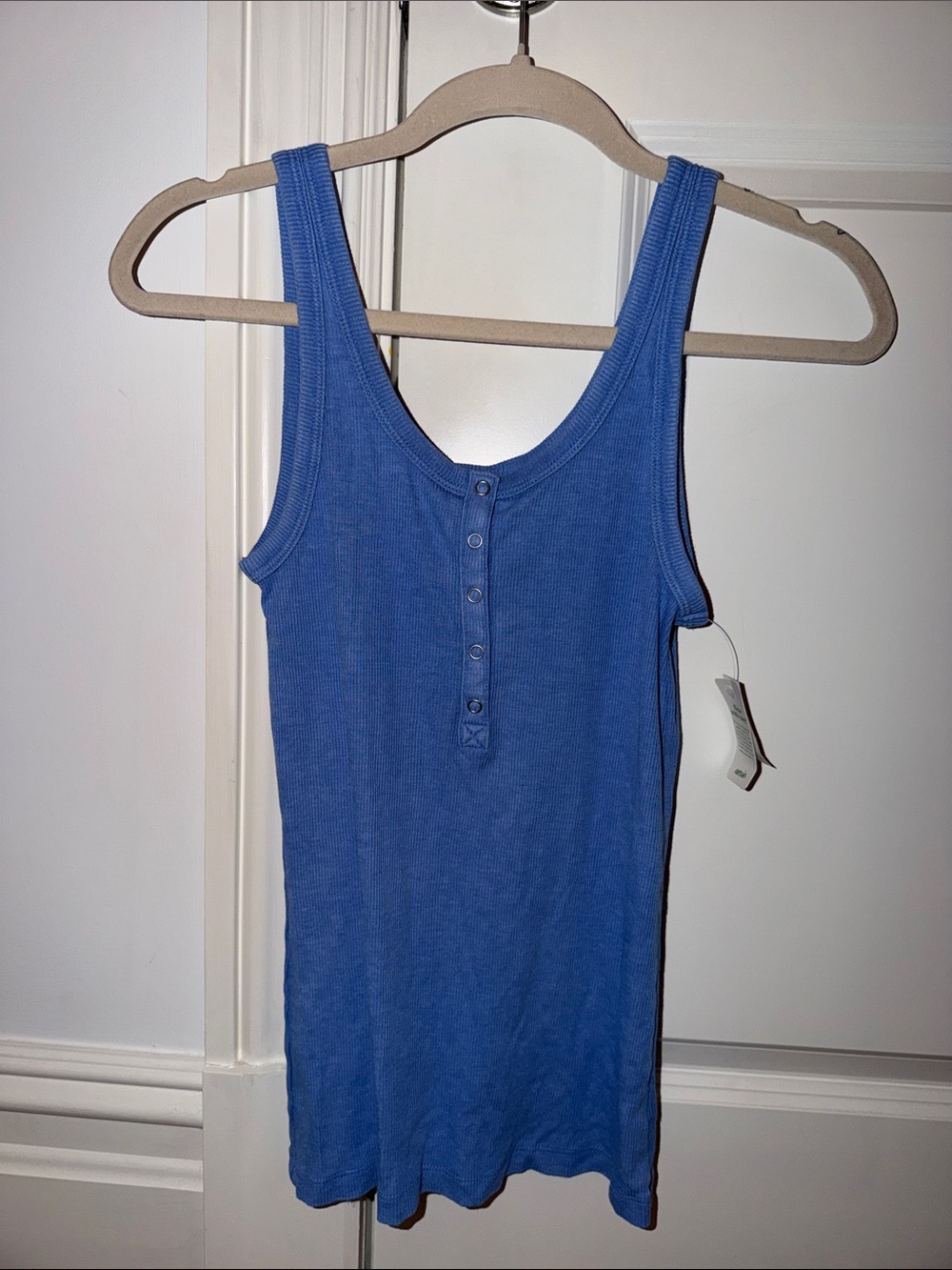 Aerie Blue Ribbed Tank